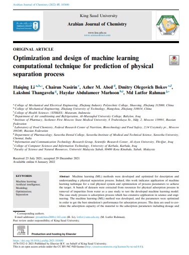 Optimization and design of machine learn