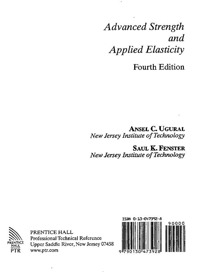 advanced strength and applied elasticity